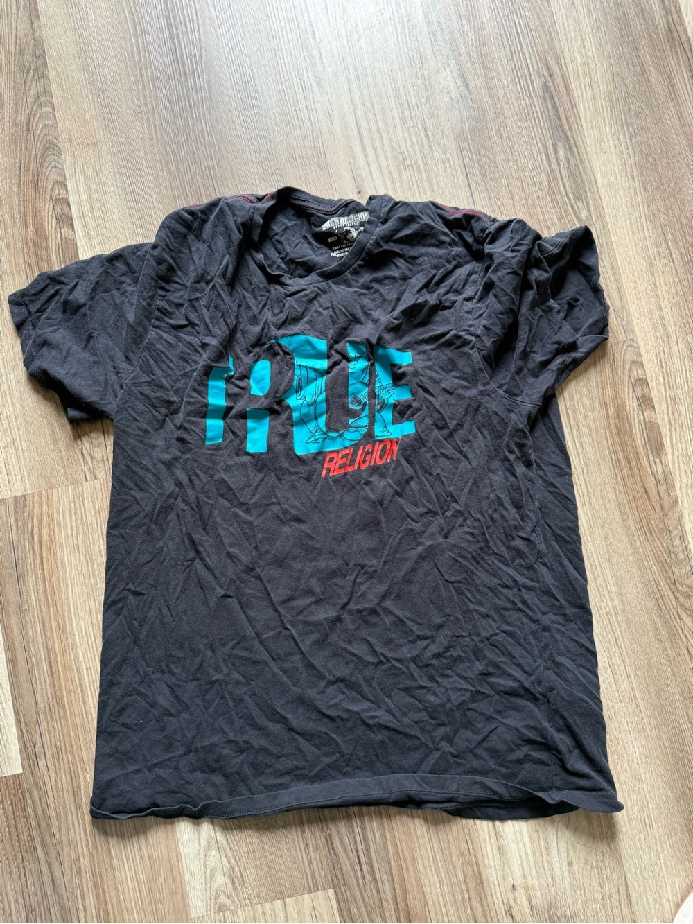 True Religion Men’s Black Graphic Logo T-Shirt